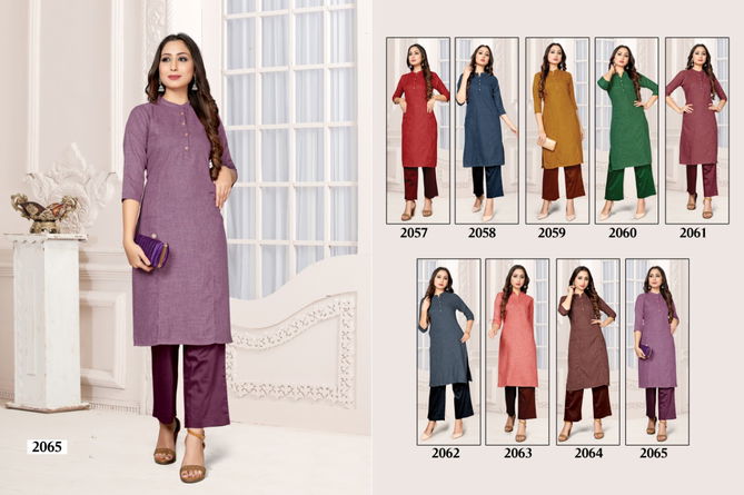 NEHA NIYA NX Latest Designer Pure Soft Cotton Regular Casual Wear Kurtis With Bottom Collection